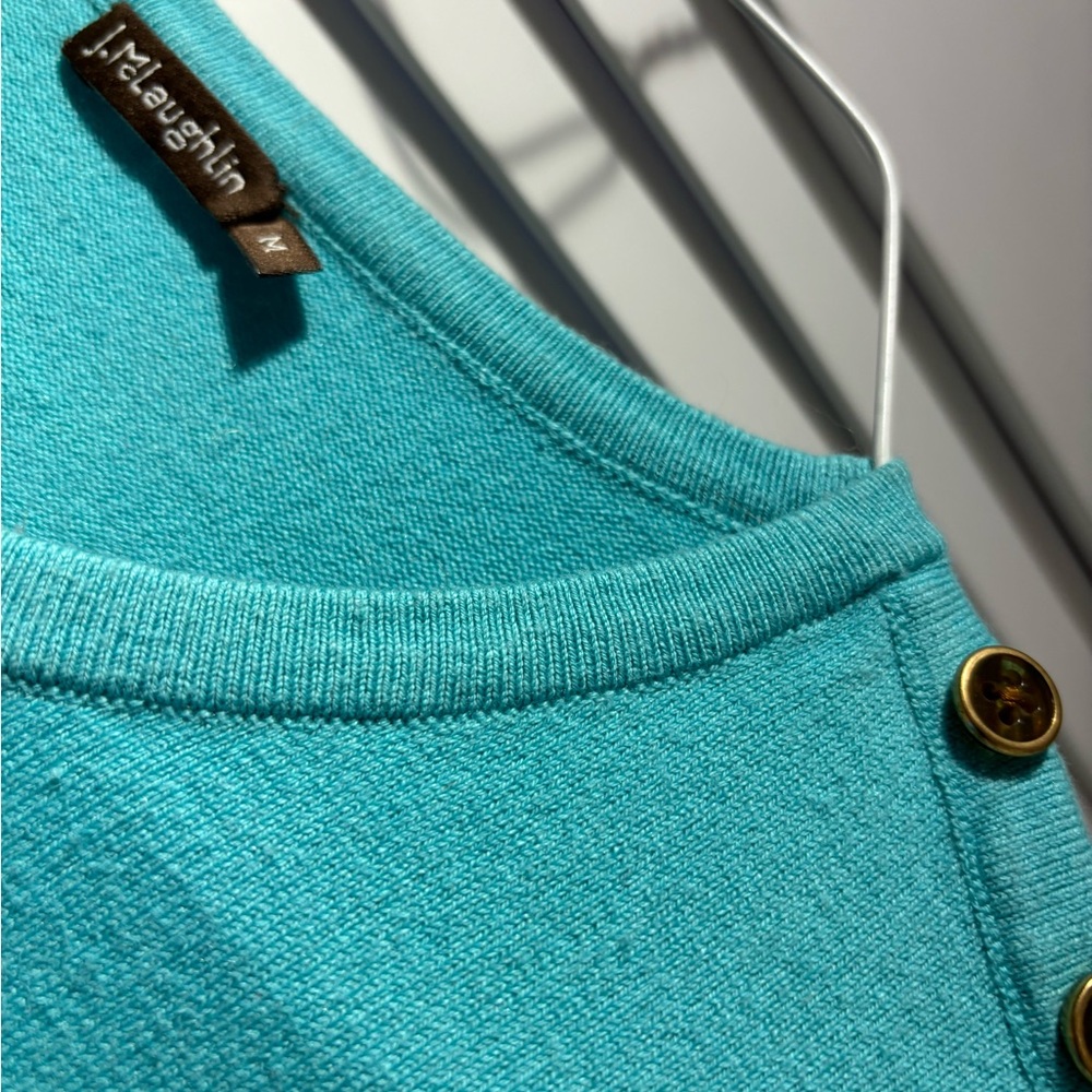 J. Mclaughlin Sweater Lightweight Medium Preppy R… - image 2